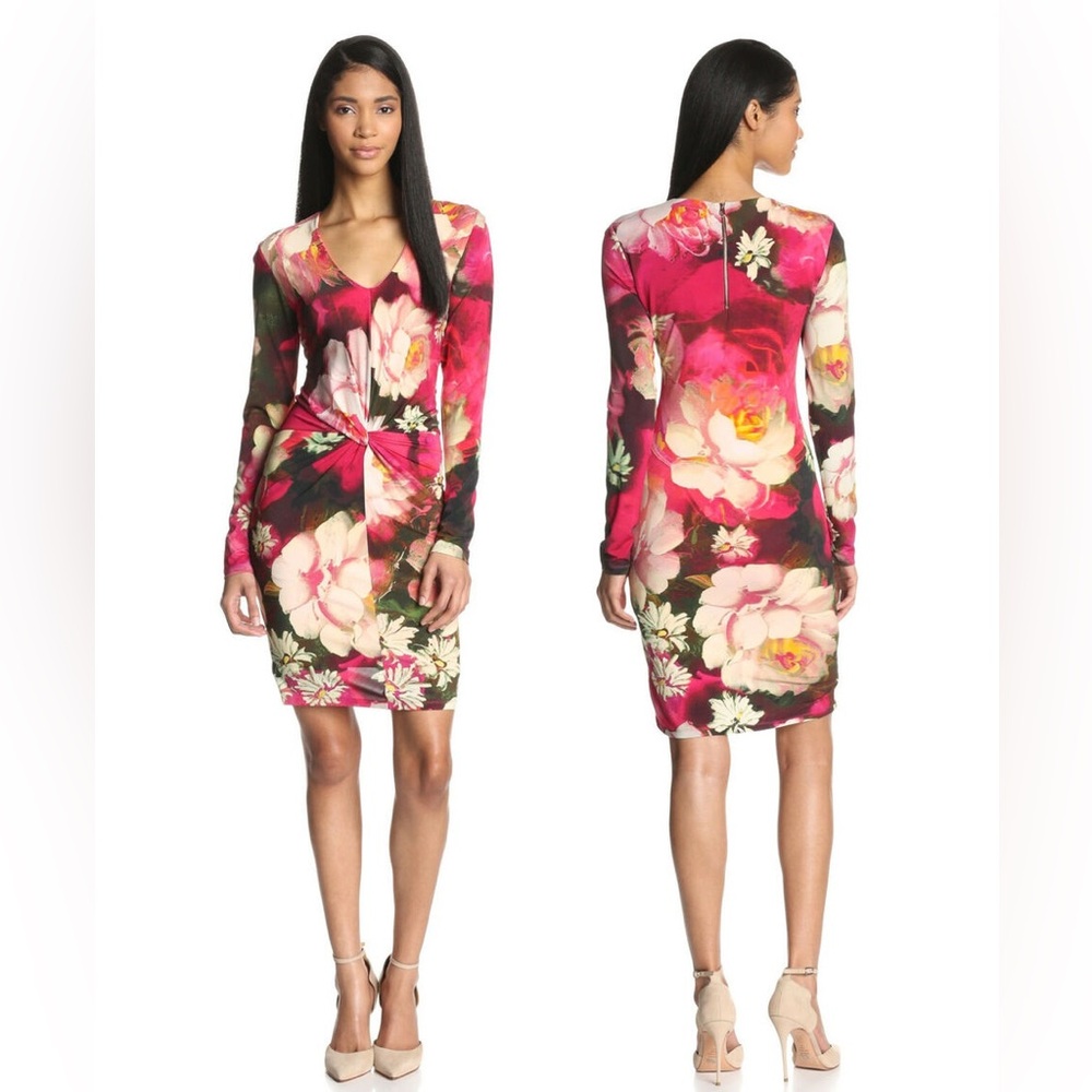 Ted Baker Women's Tammar Long Sleeve Knotted Waist Dress